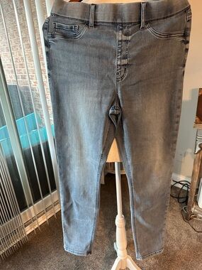 Gray Washed Skinny Jeans